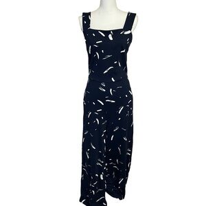 Lysse Jumpsuit Ashford Printed Lightweight Ponte Brushed Petals True Navy. Sz S